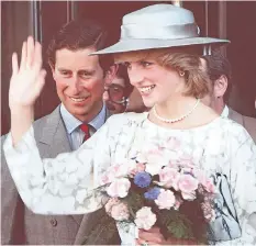  ?? POSTMEDIA NETWORK FILE PHOTO ?? Princess Diana and Prince Charles leaving Chateau Laurier Hotel on June 21, l983.