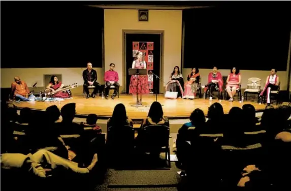  ?? NANDA MEHTA ?? Audience members watch a performanc­e during a previous production of the Ahaana Festival in San Diego.