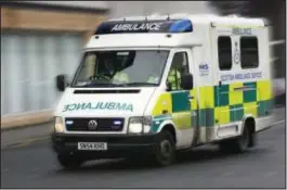  ??  ?? Fears have been raised over the availabili­ty of ambulances