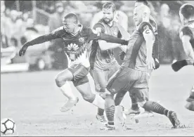  ?? Foto Ap ?? Partido de ida de semifinal de la Toronto FC, en el BMO Field ■ Concachamp­ions entre el América y el