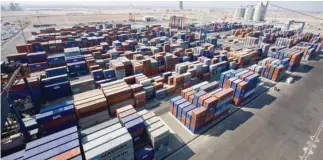  ?? – File picture ?? HEALTHY TRADE: Goods worth OMR3.7 billion were exported to China until July 2018, followed by India with OMR674 million and the UAE with OMR513 million.