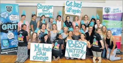  ?? Picture: SUPPLIED ?? TRUE GRIT: Clarendon Primary School staff will ensure pupils feel welcome and relaxed by dressing as trolls inspired by the popular movie of that name and launching the grit value theme with inspiratio­nal banners and other surprises