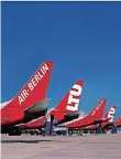  ?? FOTO: RP ?? Vor gut zehn Jahren hatte Air Berlin die LTU übernommen.