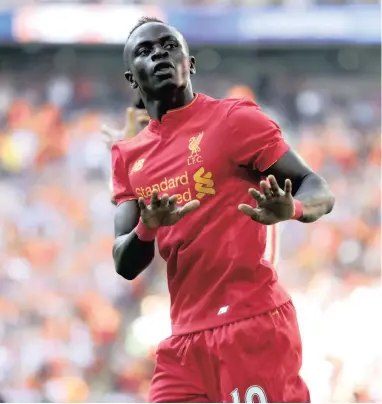  ?? BACKPAGEPI­X ?? MAN WITH THE GOLDEN TOUCH: With Sadio Mane, Liverpool look a potent attacking force. But without him they offer a much paler threat.