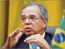  ?? ?? POSTURA. Ministro de Economía de Brasil, Paulo Guedes.