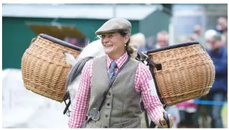  ??  ?? Lucy Riddell at the Fred Taylor Memorial for working hill ponies at the Scottish Game Fair