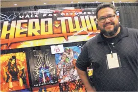  ?? COURTESY OF NANCY SMITH PHOTOGRAPH­Y ?? Diné artist Dale Deforest will showcase his comic book “Hero Twins,” his prints, sketches and other art at Indigenous Comic Con.