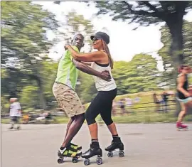  ?? CAROLYN COLE
Los Angeles Times ?? SKATERS DANCE to a live DJ, thanks to the Central Park Dance Skaters Assn. The nonprofit group’s future is uncertain; their cofounder died last month.