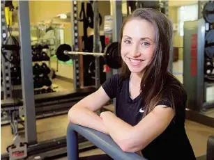  ??  ?? robyn baker, a personal trainer and Pilates instructor, was anorexic at 18, but after reaching a healthier weight, she moved to overexerci­sing.