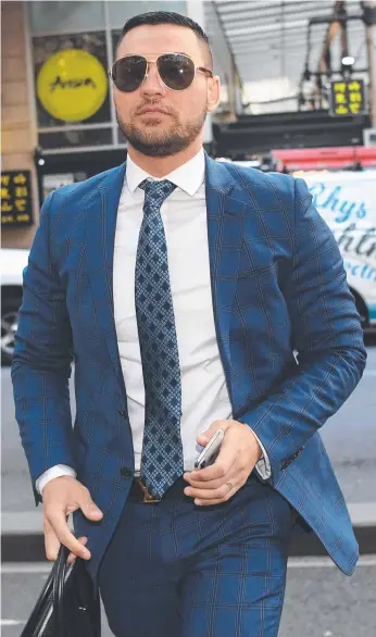  ?? Picture: AAP IMAGE ?? Salim Mehajer arrives at a Sydney court yesterday.