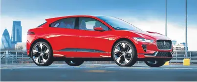  ??  ?? The Jaguar I-Pace will go on sale in the second half of 2017 with prices expected to start from around £55,000 – well under the £73,000 entry price of its biggest rival the Tesla Model X.
