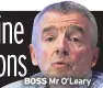  ??  ?? BOSS Mr O’leary