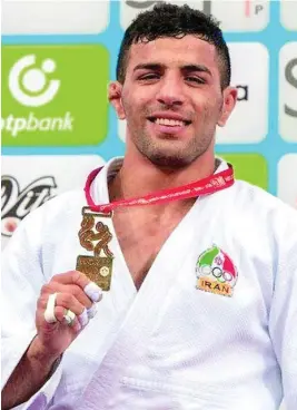  ??  ?? El judoca iraní Saeid Mollaei es ahora refugiado en Alemania