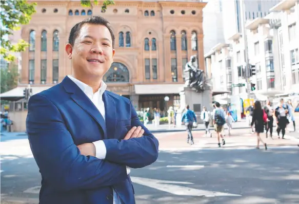  ??  ?? Keong Chan, chairman of Aumake, says the Australian brand is still strong in China despite trade tensions. Picture: Hollie Adams/The Australian