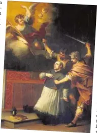  ??  ?? «La muerte del inquisidor Pedro de Arbués», cuadro de Murillo que Dostoievsk­i pudo ver en San Petersburg­o