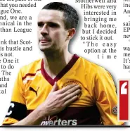  ??  ?? Murphy made an emotional goodbye to Motherwell