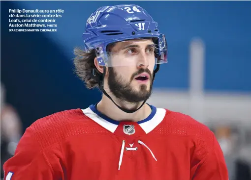  ?? PHOTO D’ARCHIVES MARTIN CHEVALIER ?? Phillip Danault aura un rôle clé dans la série contre les Leafs, celui de contenir Auston Matthews.