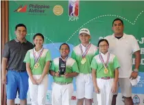  ??  ?? JGFP Junior Golf Interclub Division II Champions Pradera