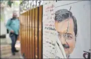  ?? SUSHIL KUMAR/HT ?? A sense of despair descended upon the Aam Aadmi Party office after the results were declared on Wednesday.