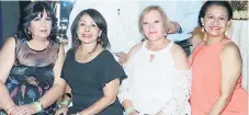  ??  ?? Amal Kawas, Madeline Flores, Mayra Estévez y Lesbia Cubas