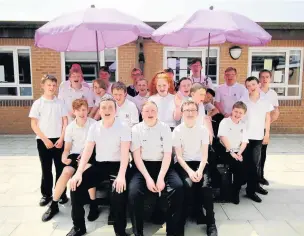  ??  ?? ●●Pupils at Castle Hill High School, which was rated outstandin­g in its recent Ofsted report