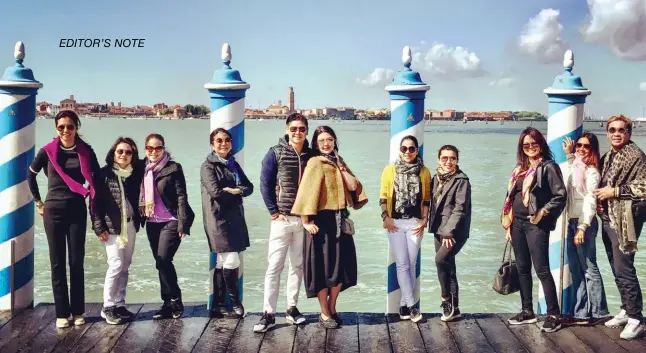  ??  ?? VENICE ON OUR MINDS Ina Ayala, Mela Gozon, Patty Chilip, Laurie Westfall, Anton San Diego, Pops Fernandez, Kit Zobel, Marianne Po, Rose Anne Belmonte, Ling Ling King, and Jojie Dingcong