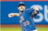  ?? ASSOCIATED PRESS FILE PHOTO ?? The New York Mets scratched Matt Harvey for his start Sunday against the Miami Marlins and suspended the righthande­r three days for a violation of team rules.