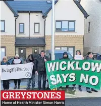  ??  ?? GREYSTONES Home of Health Minister Simon Harris