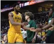  ?? PHOTO BY DREW WEMPLE ?? The Siena College Saints men’s basketball team lost to Iona, 7051, on Friday, January 26, at MVP Arena in Albany, N.Y.