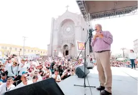  ??  ?? El tabasqueño se ofreció a ser “guardián del presupuest­o”.