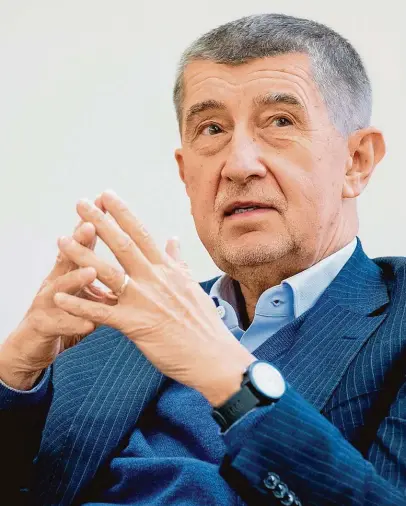  ?? FOTO MAFRA – MICHAL RŮŽIČKA ?? Expremiér. Andrej Babiš byl předsedou vlády po čtyři roky od prosince 2017 do prosince letošního roku.