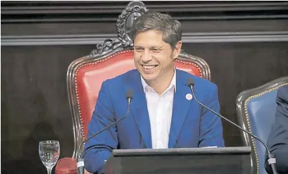  ?? ?? Gobernador bonaerense. Axel Kicillof no puede ser reelecto en La Plata y aspira a la Presidenci­a.