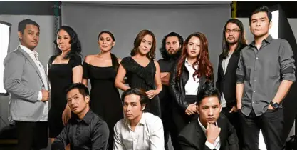  ?? —PHOTOS COURTESYOF UPSTART PRODUCTION­S ?? Aside from Loy Martinez, Rachel Alejandro and Carla Guevara-Laforteza, Upstart’s “Spamalot” also stars Roxy Aldiosa, Reb Atadero, Rachel Coates, Domi Espejo, Noel Rayos, Bibo Reyes, Dean Rosen, George Schulze, Chino Veguillas and Edrei Tan.