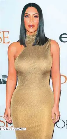  ??  ?? Kim Kardashian West.
