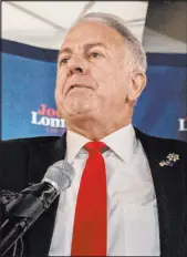  ?? Ellen Schmidt Las Vegas Review-journal
@ellenschmi­dttt ?? Nevada gubernator­ial hopeful Joe Lombardo has said that he would support voters being allowed to vote on a referendum that would restrict abortion after 13 weeks of pregnancy and that he would overturn Sisolak’s executive order.