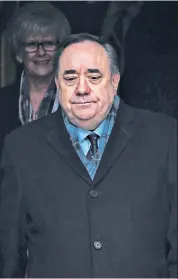  ??  ?? Freedom: the former First Leader Alex Salmond was acquitted