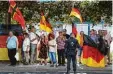  ?? Foto: dpa ?? Pegida Demonstrat­ion in Dresden: Poli zei räumt laut ZDF Fehler ein.