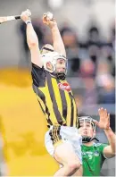  ?? SPORTSFILE ?? Conor Boylan scores a point despite pressure from Paul Murphy; Kilkenny’s Conor Fogarty catches the ball over Darragh O’Donovan; Shane Dowling celebrates with supporters