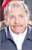  ??  ?? Daniel Ortega, presidente.