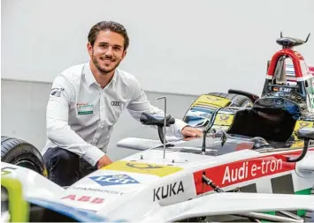  ?? Foto: Ralf Lienert ?? Audi Werksfahre­r Daniel Abt ist ein Mann der ersten Stunde in der rein elektrisch betriebene­n Formel E. Am Samstag startet die Serie zum dritten und wohl letzten Mal in Berlin.