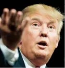  ??  ?? La figura de Donald Trump, un factor divisivo para su partido.