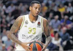  ??  ?? Trey Thompkins, en un partido del Real Madrid en la Euroliga.