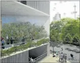  ??  ?? Se mantendrán los espacios verdes (izq.), y complement­arán el barrio con comercios, el Parque Olímpico y una escuela.