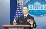  ?? OLIVIER DOULIERY/TNS ?? Presidenti­al physician Dr. Ronny Jackson says Trump is “fit to serve” as the country’s leader.