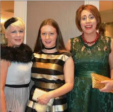  ??  ?? Magdalene Gentleman, Catelyn Casey and Kay Keane pictured looking stylish at the Rose Fashion Show in the Dome on Sunday.