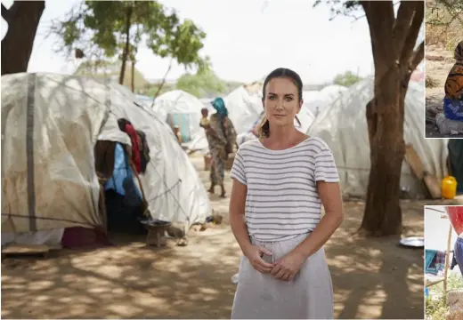  ??  ?? LEFT: Lorraine at IDP Millennium Camp in Dire Dawa, Ethiopia