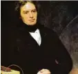  ??  ?? Und so sah Michael Faraday aus, gemalt im Jahr 1842 im Alter von 50.