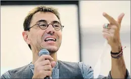  ?? MARINA GUILLÉN / EFE ?? Les tesis de Podem. El 2014 el PP va posar la lupa sobre les tesis de Pablo Iglesias, Íñigo Errejón i Juan Carlos Monedero