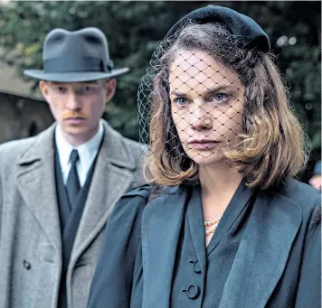  ??  ?? Compelling chemistry: Domhnall Gleeson, as Faraday, and Ruth Wilson, as Caroline, in The Little Stranger