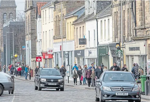  ?? Picture: Steven Brown. ?? Most people in St Andrews who responded to the survey said there should be no change to the existing layout on Market Street.